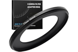 SKYZHENG 77mm to 52mm Step Down Ring Filter Adapter Metal Ring Step Down Rings Adapter Filter Compatible with All 52mm UV,CPL