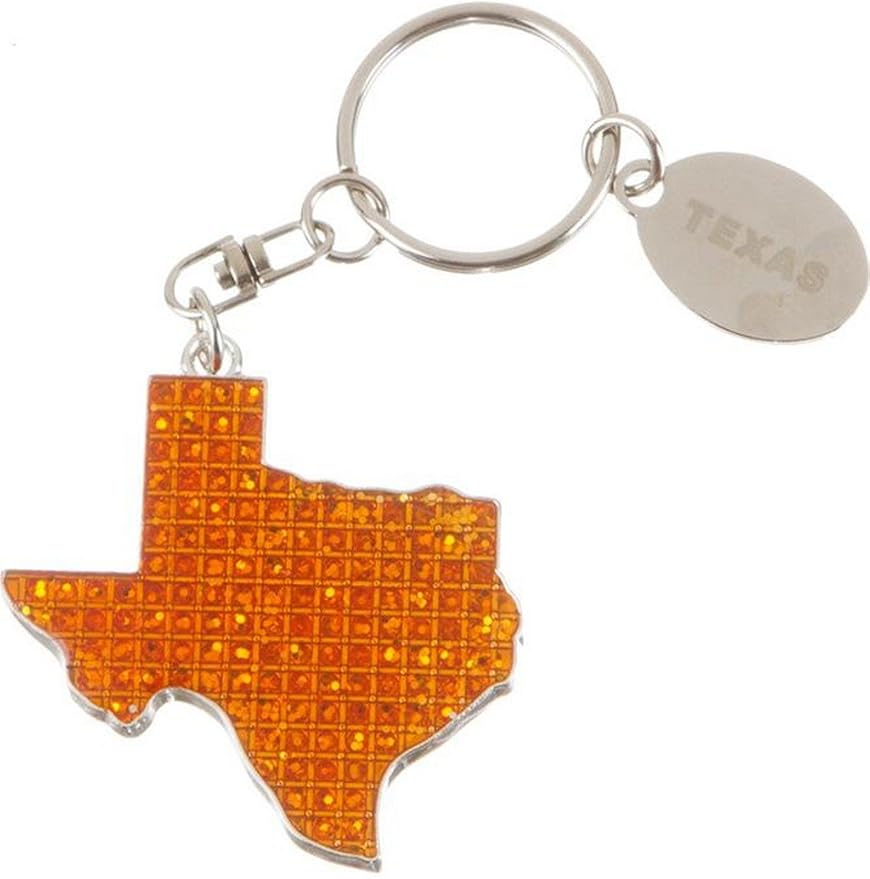State of Texas Burnt Orange Key Chain Sports & Outdoors