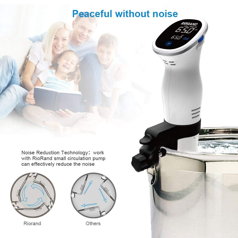 Sous Vide Stick, Präzisionskochtopf Immersion Zirkulator, 850W (Weiß)）（MEHRWEG）