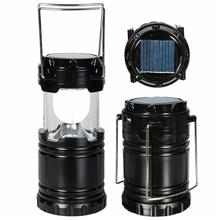 Home-Pro LED Solar Light Lantern (Black)