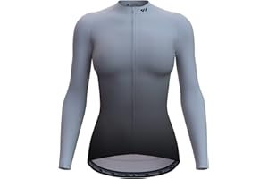 Wulibike Cycling Jersey Women Long Sleeve,Bicycle Biking Bike Shirts for Women with Pockets
