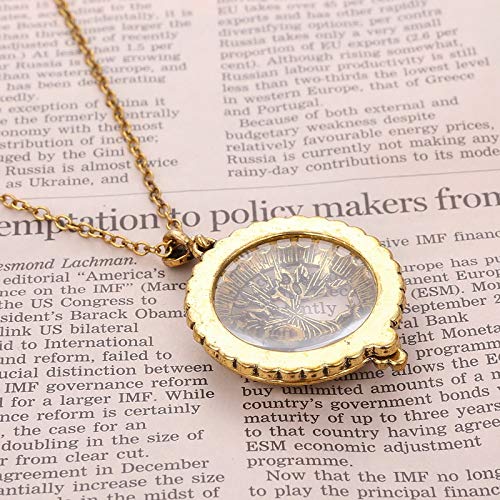 Magnifying Glass Necklace for Women, Tree of Life Necklace for Women, Vintage Long Necklace with 5X Magnifying Glass Christmas Birthday Mothers Day Gifts for Mom Grandma