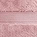 Superior Egyptian Cotton Pile Bath Towel Set of 2, Ultra Soft Luxury Towels, Thick Plush Essentials, Absorbent Heavyweight, Guest Bath, Hotel, Spa, Home Bathroom, Shower Basics, Tea Rose