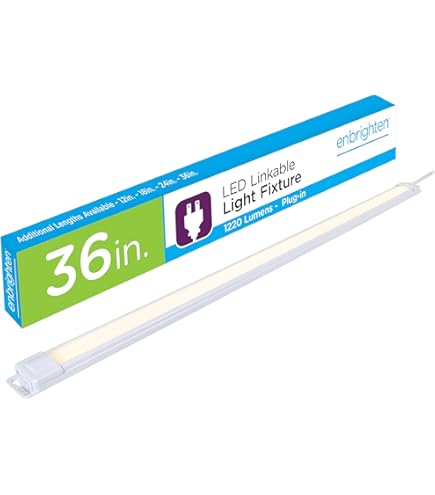 USA GE電球キャビネット Enbrighten Premium Linkable Under Cabinet Fixture, 24in, LED