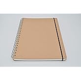 Muji Recycle Paper Double-ring Dot Grid Notebook - A5, 70 sheets, with rubber strip