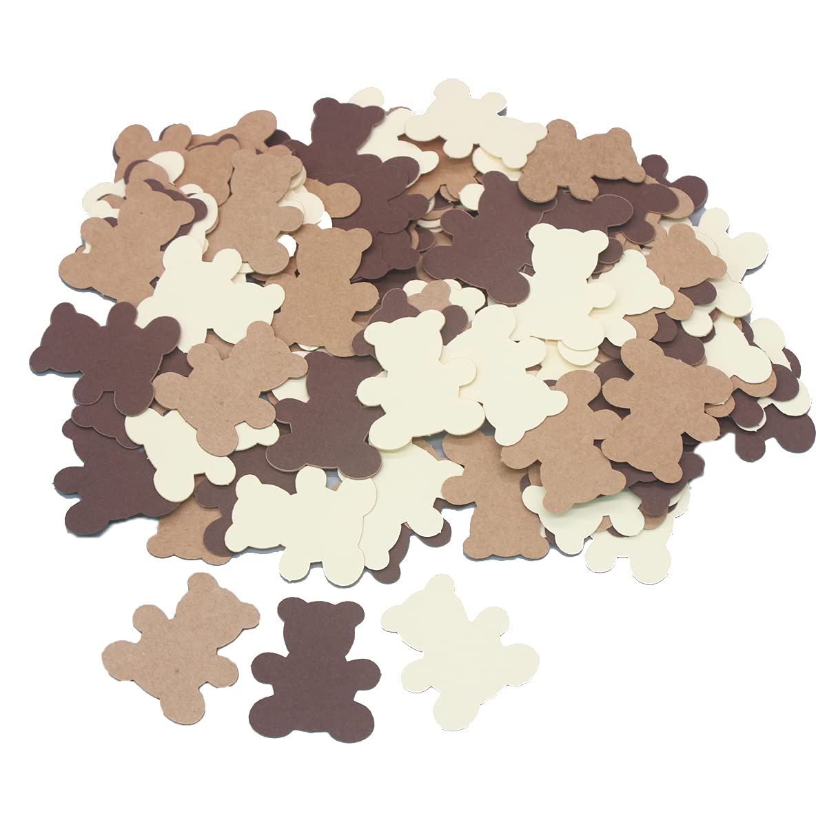 300PCS Cream Brown Teddy Bear Baby Shower Table Confetti Sprinkles Scatter, We Can Bearly Wait Baby Shower Decorations, Boy Girl First Birthday Nuetral Rustic Party Décor