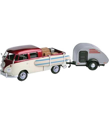 ミニカー Volkswagen Camper Van 1:76 White VW T2 Camper Van Bus Model Diecast Metal Car | eBay