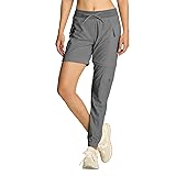 smawell Womens Cargo Joggers Convertible Zip Off