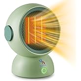 Portable Space Heater, 1200W Mini Electric PTC Ceramic Heaters with Overheat & Tip-Over Protection Personal Heater for Home I