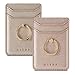 Cell Phone Card Holder RFID Ring Stand Stick on Wallet Pu Leather Card Holder for Back of Phone for iPhone Android and All Smartphones (Rose/Gold)
