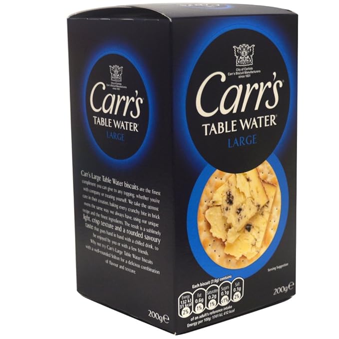 Carr's Table Water Biscuits (200g) Pack of 6 Grocery
