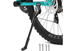 DACKZZM Bike Kickstand, 18mm Bicycle Kickstands for Mountain Bike, Rear Mount Bike Kick Stand Fit 24inch 27.5in Adult Bike, Mountain Bike Kickstand Suit for Road Bike/MTB/BMX/E-Bike ( Hole Spacing 18mm )