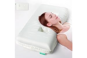 ibigbean Ear Pillow - Memory Foam 2-Hole Piercing Pillow with Ear Pillow - with Satin Smooth Pillowcase - 26''L x 15''W x 4''H - Come with Backpack