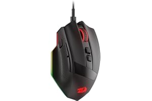 Redragon M923 Wired RGB Gaming Mouse, Optical Ergonomic Mouse with Max 24,000DPI, High Precision Sensor SG8960, 8 Macro Butto