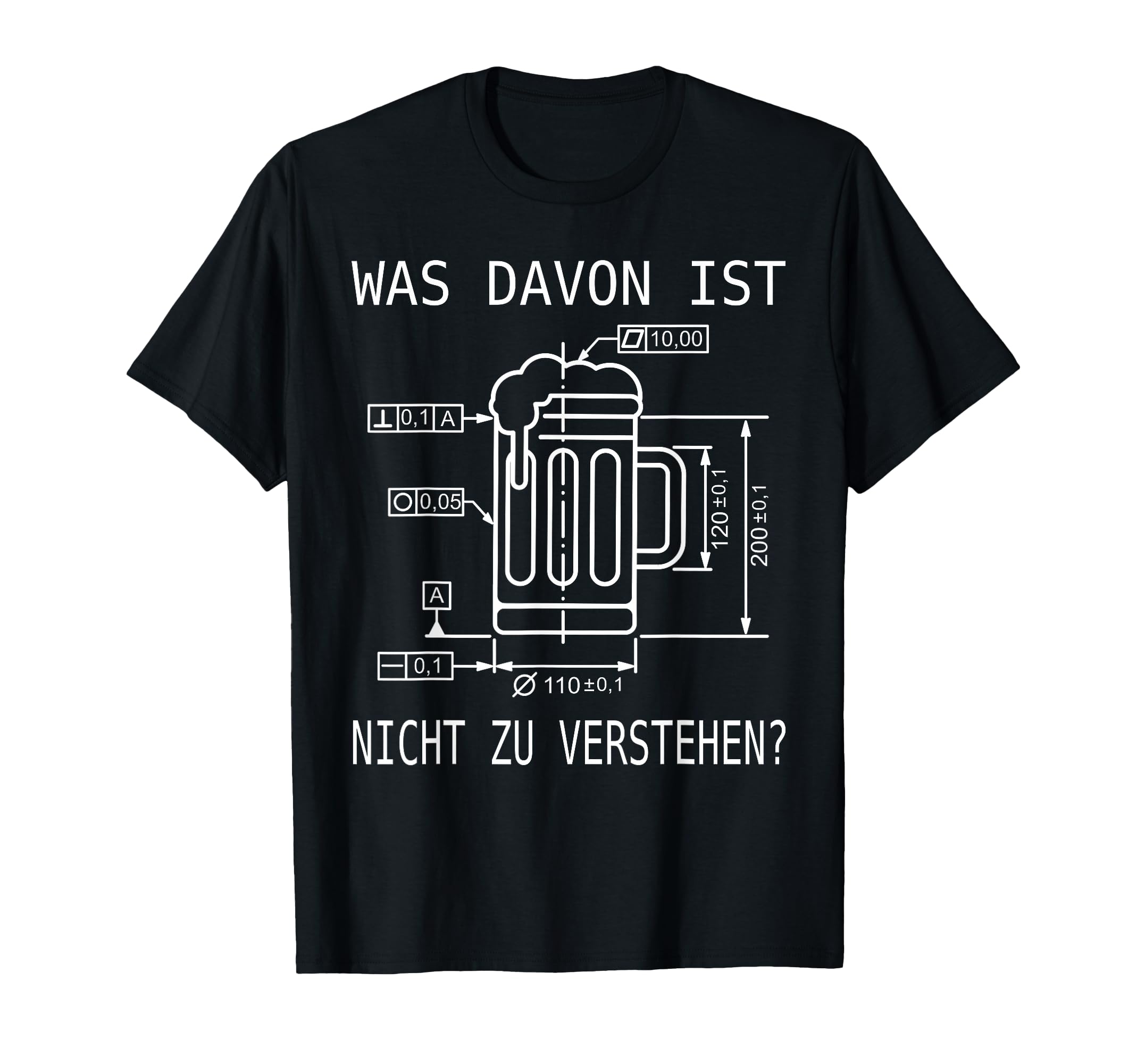 Constructor Engineer Mechanical Engineering Technical Draftsman T-Shirt, black