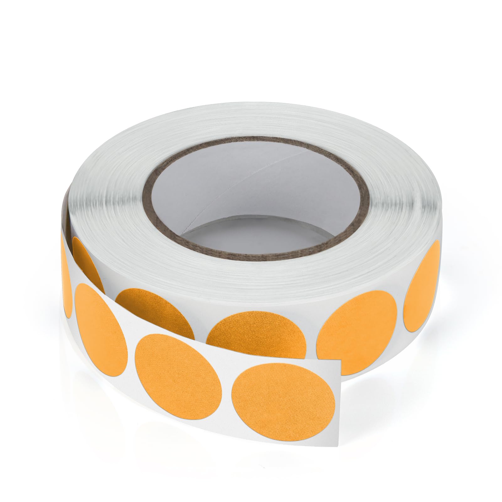 Meitaat Round Stickers Orange 19 mm Circle Labels with Color Coding Dot Sticker Waterproof Removable Roll 1000 PCS
