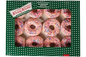 GENERIC Krispy Kreme® Strawberry Iced with Sprinkles Doughnuts Donuts One Dozen