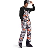 FREE SOLDIER Mens Snow Bibs Ski Pants Softshell Waterproof Insulated Warm Snow Pants Windproof Ski Bib Overalls