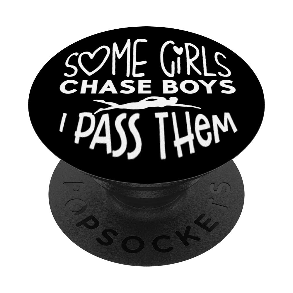 Funny Snarky Swimming Pass Boys | Girl Swimmer Gift PACJ1146 PopSockets PopGrip: Swappable Grip for Phones & Tablets