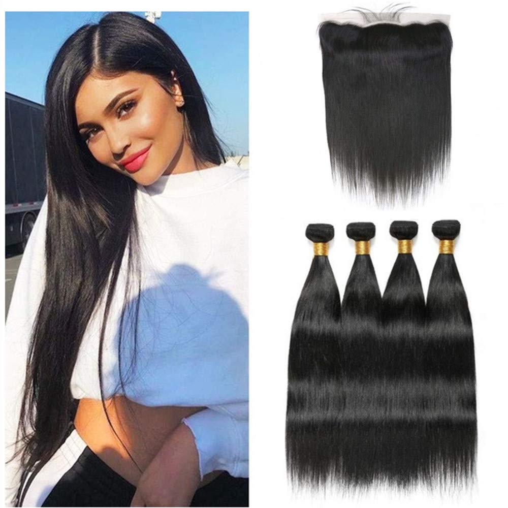 Amazon Com Suerkeep Ear To Ear Frontal Straight Lace Frontal