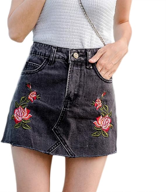 Amazon Lisa Pulster デニム ミニスカートaライン 夏 レディース ショートスカート ショートパンツ デニムパンツ 復古 刺繍 美脚 通勤 普段着 スカート 通販 Amazon Lisa Pulster デニム ミニスカートaライン 夏 レディース ショートスカート ショートパンツ デニムパンツ 復古 刺繍 美脚 通勤 普段着 スカート 通販