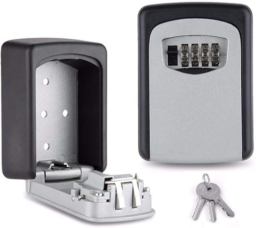 OurLeeme Key Safe Lock Box, Caja de combinación de 4 dígitos para Caja de Bloqueo de