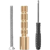 Compatible with Gerber & Pfister Shower Tub Valves, 2.5" Brass Stem Extension Kit with 10-24 Screw for Secure Handle Installa