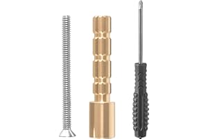 HUTUDAN Compatible with Gerber & Pfister Shower Tub Valves, 2.5" Brass Stem Extension Kit with 10-24 Screw for Secure Handle Installation – Fits Deep Wall Trim & Cartridge Repair
