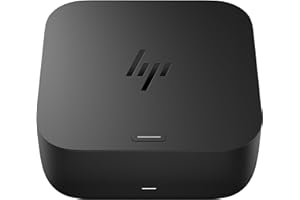 HP USB-C 100W G6 Dock, Future-Proof Design with Ambient LED Lighting and On-Screen Display Notifications, Additional USB-C Po