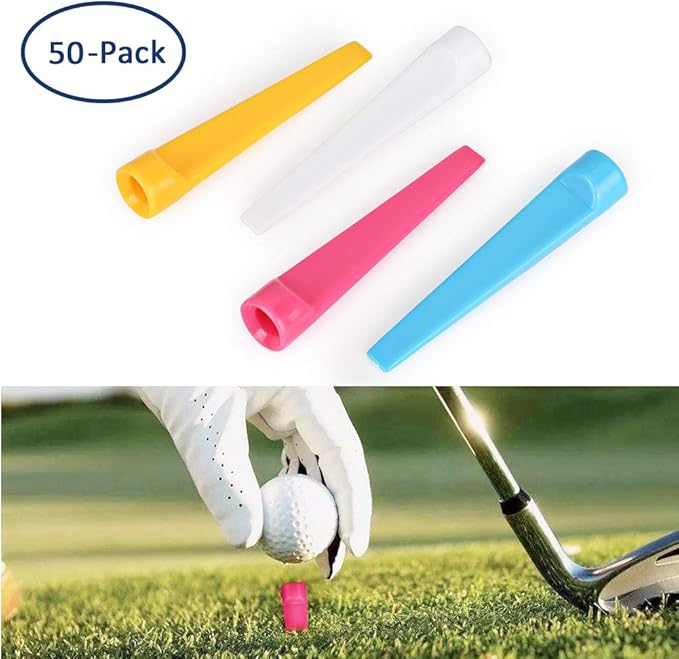 Ambithou 50PCS Golf Tee Holder 2.8" Plastic Golf Tees Ball