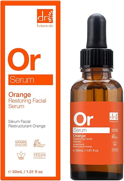 Dr Botanicals Orange Restoring Facial Serum 30ml Anti Ageing Wrinkle Hydrating