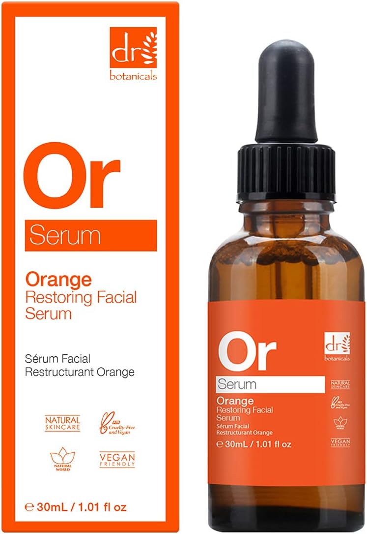 Dr Botanicals Orange Restoring Facial Serum 30ml Anti Ageing Wrinkle Hydrating