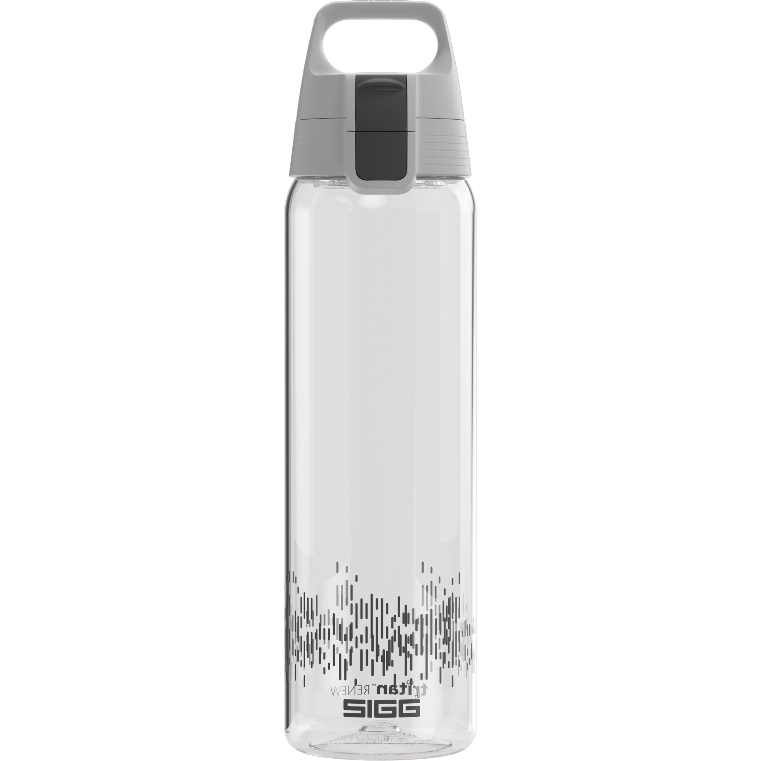 Sigg Total Clear ONE MyPlanet Water Bottle (0.75 L), Leak-proof and BPA Free Water Bottle, Unbreakable Sports Flask Made of Tritan with Fruit Filter, Anthracite