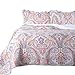 Bedsure 3 Pieces Quilt Set King Size (106x96 inches), Marrakesh Paisley Pattern, Lightweight Coverlet for Spring and Summer (Includes 1 Quilt, 2 Shams)
