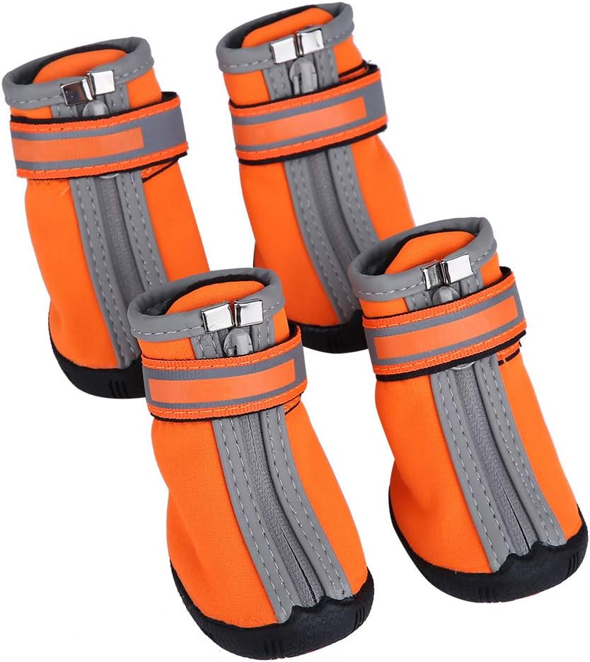 Pet Dog Waterproof Shoes Puppy AntiSlip Warm Protective Booties On