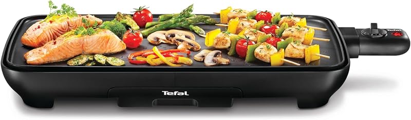 Málaga, Plancha de Asar de 2000W, Grill Eléctrico Antiadherente XL