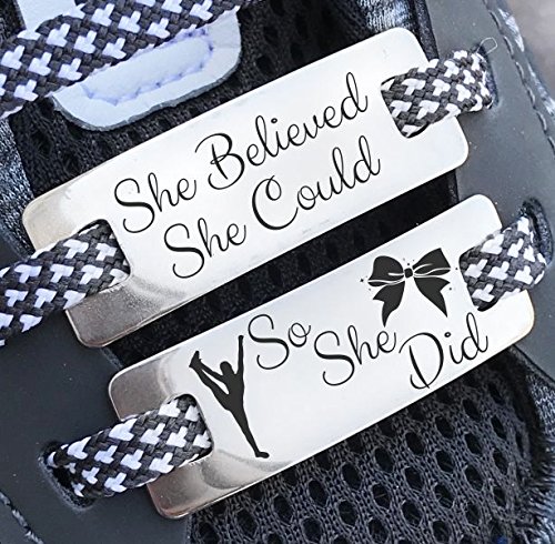 Cheer Shoe Charms, Cheer Shoe Tags, Cheer Gifts, Cheerleader Gifts, Cheerleading Gifts, Shoe Lace Charms, Shoe Lace Tags, Sneaker Lace Charm - Thumbnail 2