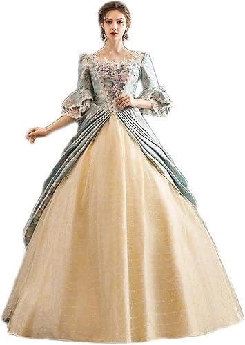 Amazon Lgpingopkj 中世 ドレス 宮廷衣装 ステージ衣装 貴族服装 新劇演出服 現代劇演出服 王族服 プリンセスライン 演劇 ドレス 宮廷服ドレス ドレス オペラ声楽 中世貴族風 お姫様ドレス ロング丈 パーティードレス ウェディングドレス ヨーロッパ風 結婚式服装 豪華