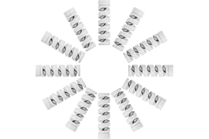 Jetec 12 Pieces Charging Cable Protector Silicone Spiral Charger Cable Savers for Cords Micro USB Protector, Mouse Saver, Sui