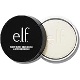 e.l.f. Clean Queen - Limpiador de brochas y esponjas sólidas, limpia brochas y esponjas de maquillaje para la cara y los ojos