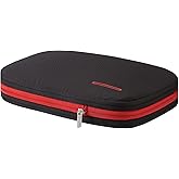 Bee Nesting Waterproof Compression Packing Cubes 5/6/8 sets, Large Travel Packing organizers for Carry on Luggage, 2 Sides Expandable Storage Bags (Black Red, 9L)