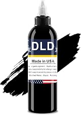 DLD Tattoo Ink 120ml 4oz Permanent Black Pigment Body Paint Color for Artists view 1