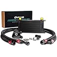 Compatible For LS1 LS2 LS3 19 ROW Engine Oil Cooler with Sandwich Plate Kit An 10 Oil Lines Oil Cooler Kit Black