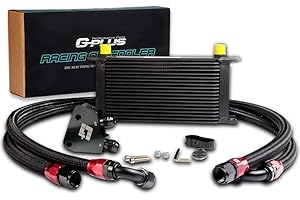 GRAND ORANGE Universal 19 Row AN10 Engine Transmission Oil Lines Oil Cooler Kit Compatible with LS1 LS2 LS3