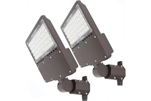 WHLED 2PACK 150W LED Parking Lot Light with Dusk to Dawn Photocell, Slipfitter Mount and Wall Mount Commercial Outdoor Lighting, 100-277V 21000LM 5000K, ETL Commercial LED Security Flood Lights