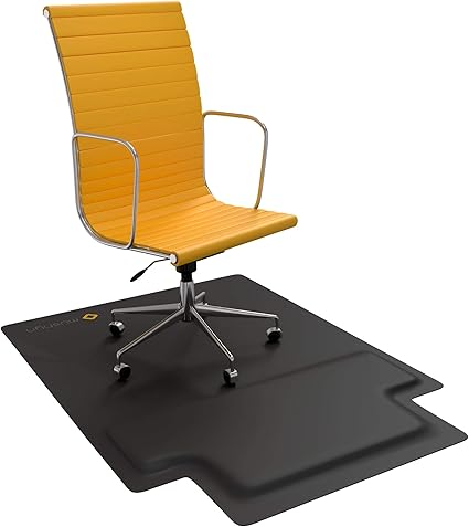Tapis De Chaise De Bureau Avec Mousse Rembourree Anti Fatigue Tapis De Chaise Pour Sol Harwood Avec Repose Pieds Sous Le Bureau 2 En 1 Tapis De Chaise Debout Anti Fatigue Amazon Fr Fournitures