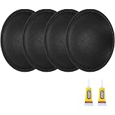 MECCANIXITY 4Pcs Speaker Dust Cap 45mm/1.77" Outer Diameter Subwoofer Paper Cap Subwoofer Coil Cover with Adhesives for Speaker Decoration Accessory Repair