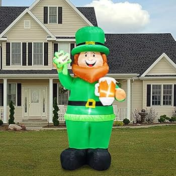 Amazon.com : B.N.X St Patrick's Day Inflatable Leprechaun ...