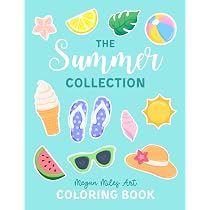 Amazon.com: The Summer Collection Coloring Book: Collage-Style ...