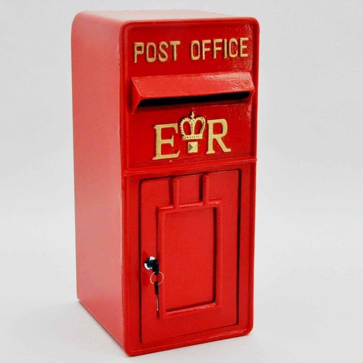 Royal Mail Post Box ER II Pillar Box Red Iron Post Office Letter Box